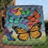 Monarch Butterfly Quilt Blanket Vq06  Quilt